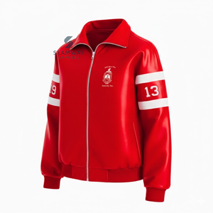 เดลต้า |   ซิกมา |   เสื้อแจ็คเก็ตหนัง PU สำหรับขับขี่มอเตอร์ไซค์ Theta รุ่น Moto Racer สำหรับผู้หญิง สีสันแบบ Color-Block - Product Image 3