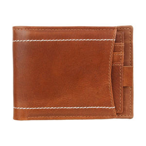 Carteras de Cuero Unisex Elegantes y Genuinas con Diseño de Puntos y Bordado, Bolsa de Viaje Personalizada de Alta Calidad para Tarjetas de Crédito - Product Image 1