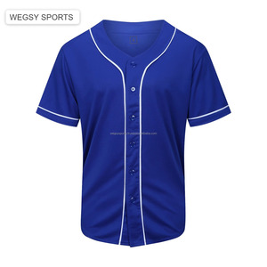 Vente en gros de maillots de baseball vierges unisexe sport maillot de baseball chemises de softball personnalisé équipe de Toronto respirant 100% polyester - Product Image 5