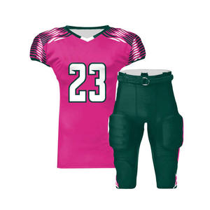 Uniforme de football américain personnalisable, maillot de football en polyester durable avec pantalon assorti - Product Image 3