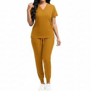 Professional <b>Nurse</b> <b>Scrubs</b> Workwear Set Unisex Medical Apparel for Hospital Staff Breathable Comfortable Nursing <b>Scrub</b> Suits - Product Image 3
