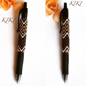Bolígrafo Único con Cuentas de Semillas y Artesanía Tradicional, Elegante Bolígrafo con Cuentas de Semillas con los Mejores Diseños, Bolígrafo Premium con Cuentas de Semillas - Product Image 6