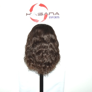 Peluca con Cierre de Encaje 77, Cabello Remy Indio 100%, Aspecto Natural, Sin Pegamento, Pre-Desplumada, Fácil de Aplicar, Encaje Indetectable, Peluca Premium de 450g - Product Image 4