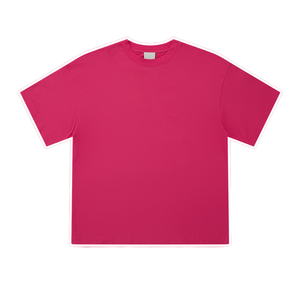 T-shirt décontracté pour homme, coupe oversize, 100 % coton épais, tricoté, séchage rapide, respirant, col personnalisé, épaules tombantes, idéal pour l'été - Product Image 6