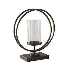 Farmhouse-Style Vintage Christmas Candleholder Hand-Forged Iron Metal Crafts 4 Pillars Display Stand Anti-Slip Feature Engraved - Product Image 3