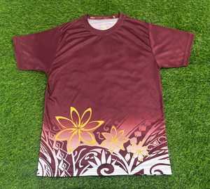 Custom Sublimation <b>Camouflage</b> Front Logo Unisex <b>T</b> <b>Shirt</b> Maroon Polyester Short Sleeve Breathable Hunting Wear - Product Image 2