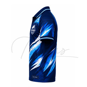 Maillot de rugby en polyester imprimé respirant de haute qualité, grande taille, pour vêtements de sport, coutures de qualité supérieure, coupe classique, manches courtes - Product Image 2