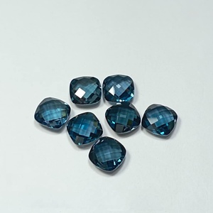 Topacio Azul de Londres Natural, Corte Briolette, Gema Suelta de Alta Calidad para Joyería, Anillo o Colgante - Product Image 3