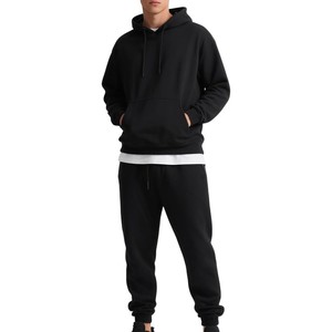 Conjunto Deportivo para Hombre 2026, Sudadera con Capucha Blanca, Manga Larga, Color Sólido, Casual, 100% Algodón, Transpirable, Corte Regular - Product Image 5