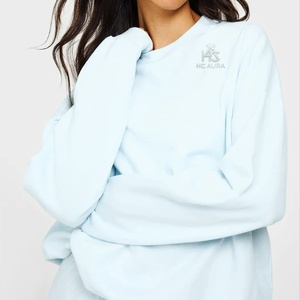Sudadera Oversize de Algodón Afelpado con Cuello Alto Estilo Urbano, Color Blanco Hueso, Ajuste Holgado, Casual de Invierno, Personalizable, de Última Tendencia - Product Image 6