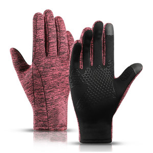Guantes Unisex de Invierno para Ciclismo, con Protección Completa para los Dedos, Compatibles con Pantallas Táctiles, Diseño Negro y Rojo con Agarre Antideslizante - Product Image 1