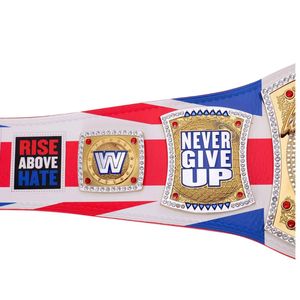 John Cena Farewell WWE Championship Belt Custom Engraved Red & White Title Belt for WWE Fans Never Give Up Wrestling - Product Image 5
