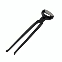 Pince à sabots en acier inoxydable noir de qualité supérieure, bords de coupe tranchants, outils de fermeur, extracteurs de sabots réutilisables pour animaux de grande taille