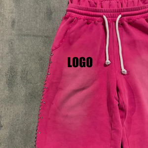 Designer <b>Men</b>’s Cotton <b>Studded</b> Shorts Luxury Streetwear Premium Summer Collection - Product Image 5