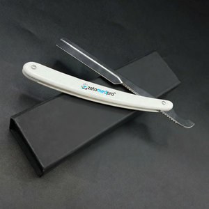 Rasoir à raser personnalisé avec logo, en acier durable, léger, rasoir à lame fixe, manche en plastique, emballage personnalisé - Product Image 5
