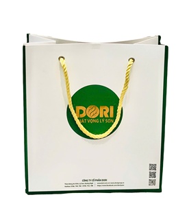 Wholesale Ivory Premium Gift Paper Bag 3-Layer Corrugated Customizable Self Erecting Convenient Handle Made Recycled <b>Materials</b> - Product Image 5