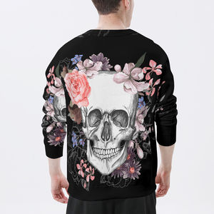 T-shirt tendance 100% coton à sublimation pour homme, manches longues, coupe ample, impression, service Ome, T-shirt à manches longues à sublimation - Product Image 4