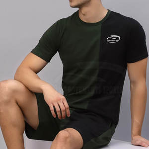 Couleur contrastée fabriquée au Pakistan Ensemble de t-shirts d'été pour hommes Ensemble de t-shirts d'été avec logo imprimé personnalisé - Product Image 6