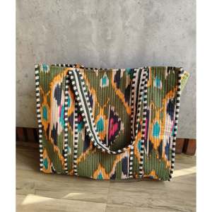 Bolsa de Mano Promocional Ikat Olive - Product Image 1
