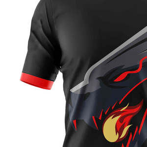 Polo de sport pour garçons et hommes, grande taille, sublimation couleur, séchage rapide, impression personnalisée du logo, vêtements d'e-sport - Product Image 3