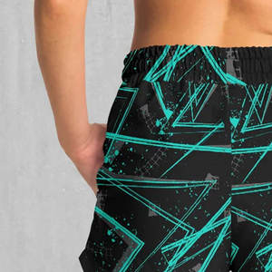 Shorts de plage personnalisés en polyester, design basketball tendance, streetwear, pour l'été, usage quotidien, course à pied, maillot de bain, sublimation - Product Image 3