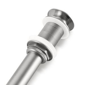 Rubinetto Monocomando per Lavabo Bagno con Scarico a Scomparsa Senza Troppopieno - Product Image 6