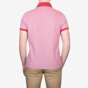 Camiseta de golf transpirable de algodón para hombre, con logo personalizado impreso, manga corta, corte ajustado, servicio OEM para hombres. - Product Image 3