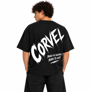 Wholesale <b>Men's</b> Black Streetwear T-<b>Shirt</b> Relaxed Fit Crew Neck Short Sleeve <b>men's</b> <b>shirts</b> Bold Back Print Tee DTG Custom Artwork - Product Image 1