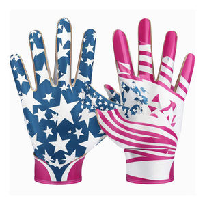 Guantes deportivos con diseño de bandera de EE. UU. para mujer, antideslizantes, de poliéster, con cierre de gancho y bucle, para todas las estaciones - Product Image 6