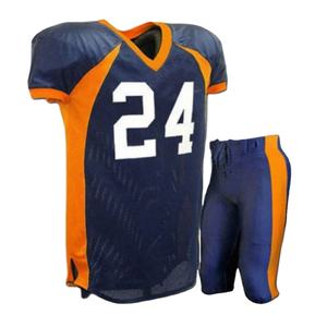 Uniforme de fútbol americano de poliéster 100% al por mayor, camisetas bordadas duraderas, ropa de fútbol americano - Product Image 1