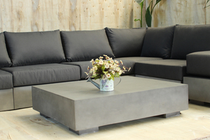 <b>Modern</b> Gray Concrete L-Shaped Corner <b>Sofa</b> Set Chaise Lounge Modular <b>Sofa</b> Bed Track Arm Durable Living Room - Product Image 6