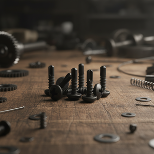 แหวนรองหัวเหล็กคาร์บอนเคลือบดำ PDC 11 แบบเจาะปลาย ฟิลลิปส์ไดรฟ์ ขนาดนิ้ว เกรด 4.8 6.8 มาตรฐาน DIN/ISO - Product Image 1