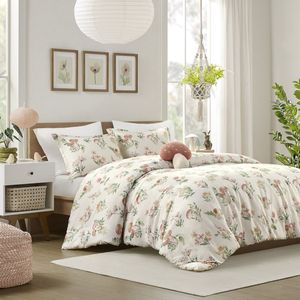 Set Copripiumino Mushroom Garden per Letto Singolo/Singolo XL, Collezione di Biancheria da Letto Accogliente - Product Image 1