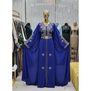 Elegante caftán marroquí para fiestas y ocasiones especiales con takchita bordada, abaya de ajuste cómodo para uso en fiestas. - Product Image 2