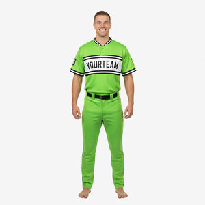 Different Color Sports Wear Polyester Material <b>Baseball</b> Uniform Custom Made Sublimation Button Up <b>Baseball</b> Uniforms - Product Image 2