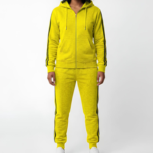 Survêtement de sport décontracté pour homme avec capuche et fermeture éclair, personnalisable, vente en gros, marque privée - Product Image 1