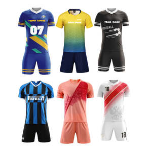 Maillots de football personnalisés en gros, respirants, à manches courtes, avec sublimation, tenues de sport - Product Image 4