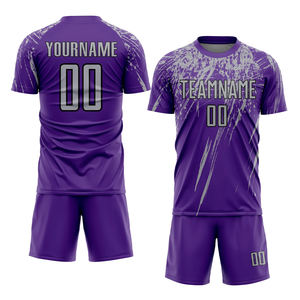 High Quality 100% Polyester Sublimated Quick Dry Soccer <b>Kit</b> Custom Printed Crew Neck Short Sleeve Football Uniform for <b>Schools</b> - Product Image 6