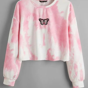 Somos un proveedor de servicios profesionales de sudaderas cortas de algodón con logotipo personalizado para mujeres, diseñadas para el mercado de comercio global. - Product Image 1