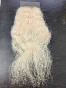 Extensions de cheveux indiens Remy blanchis blonds avec fermetures en dentelle HD 100% cheveux humains vierges - Product Image 3