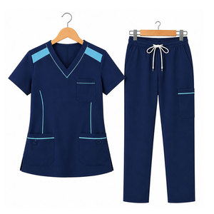 Ensemble de blouses d'infirmière pour femmes, tissu extensible et doux, vêtements de travail médicaux pour hôpital, clinique, laboratoire et personnel de santé - Product Image 1
