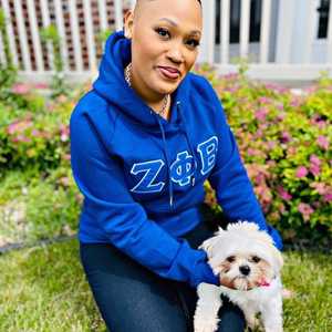 Sudadera con Capucha Premium Zeta Phi Beta, Bordado Chenille, Ropa de la Hermandad Griega, Sudadera con Capucha Unisex de Algodón - Product Image 6