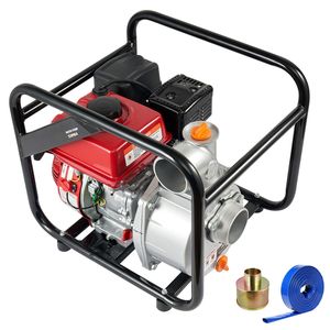 Pompa per rifiuti a benzina 7HP 242GPM 4 tempi, pompa per trasferimento acqua con tubo di uscita da 25 piedi/7,62 m - Product Image 1