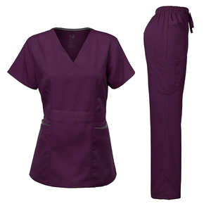 Nouveaux ensembles d'uniformes médicaux unisexes 2026 pour hôpital, en tissu Spandex/Polyester à séchage rapide, ensemble deux pièces (haut et pantalon) SHEZALI - Product Image 4