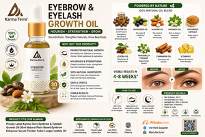 Aceite para el Crecimiento de Cejas Karma Terra – Suero Natural para Realzar las Cejas (30ml) - Product Image 3