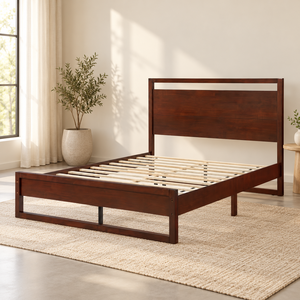 K2623 Cadre de lit plateforme démontable de haute qualité pour rangement sous le lit, pour chambre et maison, commande de meubles sur mesure OEM ODM - Product Image 1