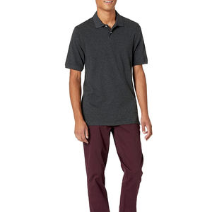 T-shirt Homme Chic Décontracté Anti-Plis Uni Manches Courtes Respirant en Mélange de Coton Jersey 220g Léger pour Vacances d'Été - Product Image 6