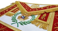 Badges maçonniques en cuir personnalisés de haute qualité, logo brodé, résistants à l'eau, aimantés, style vintage, vente en gros à prix avantageux