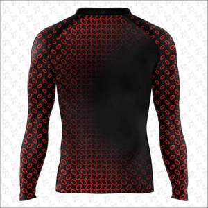 Custom Printed Compression Shirt Long Sleeve Surf Sports rash guards Custom Logo Polyester Sublimation Rash Guard for Men's - Product Image 5
