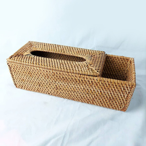 Cajas de mimbre para pañuelos, soporte de cubierta, precio barato, con logotipo personalizado, marca privada, caja de papel ecológica - Product Image 1
